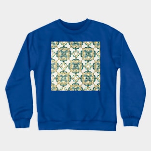 Floral Mosaic Tile Pattern - History Inspired Crewneck Sweatshirt